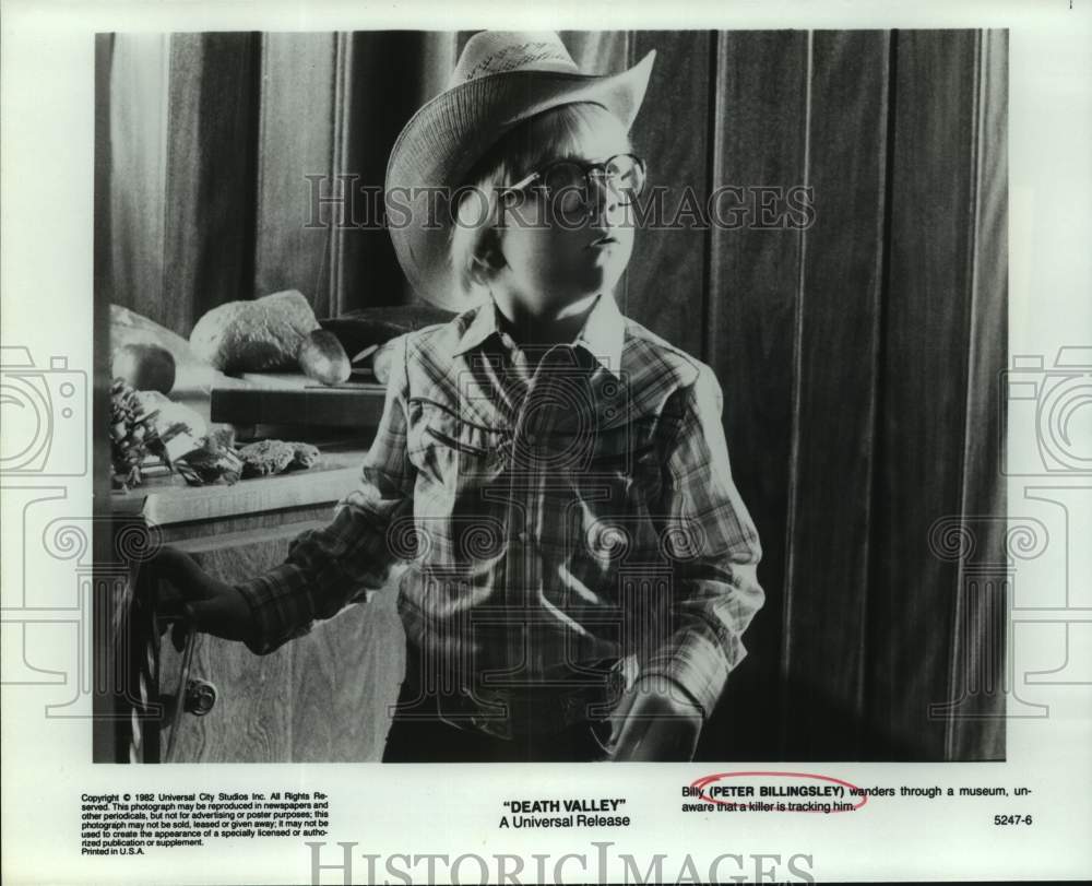 1982 Press Photo Peter Billingsley in scene from "Death Valley" - sap11136- Historic Images