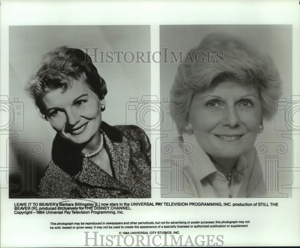 1984 Press Photo Barbara Billingsley, star of Still the Beaver on Disney Channel- Historic Images