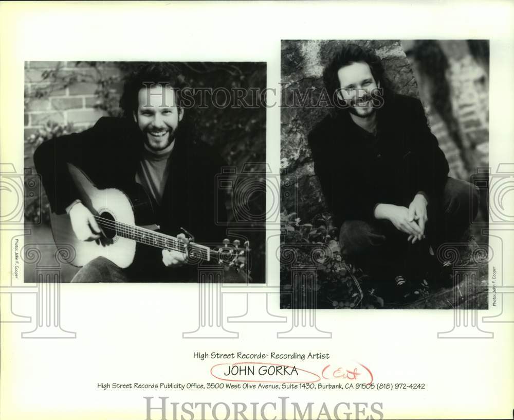 1997 Press Photo High Street Records Recording Artist John Gorka, Entertainer- Historic Images