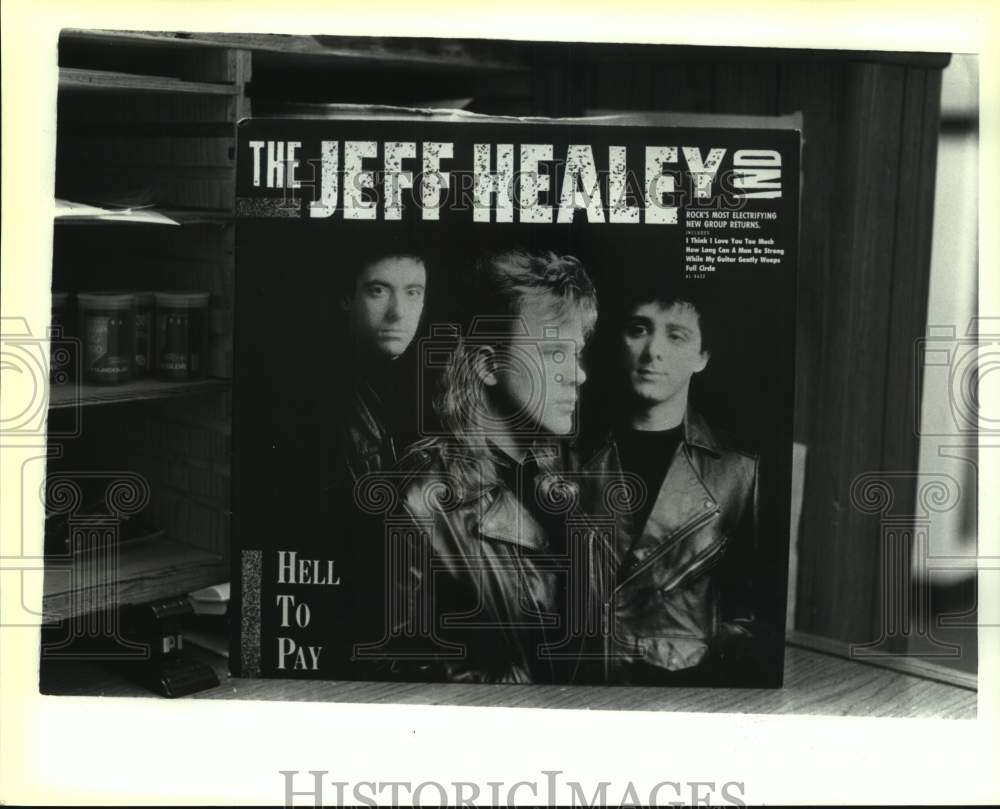 1990 Press Photo Cover of the The Jeff Healey Band album, Hell to Pay.- Historic Images