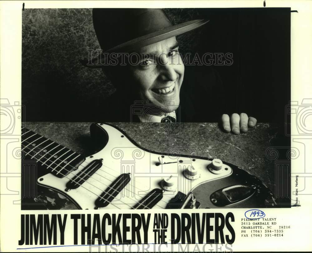 1993 Press Photo Guitar Player Jimmy Thackery and The Drivers, Musician- Historic Images