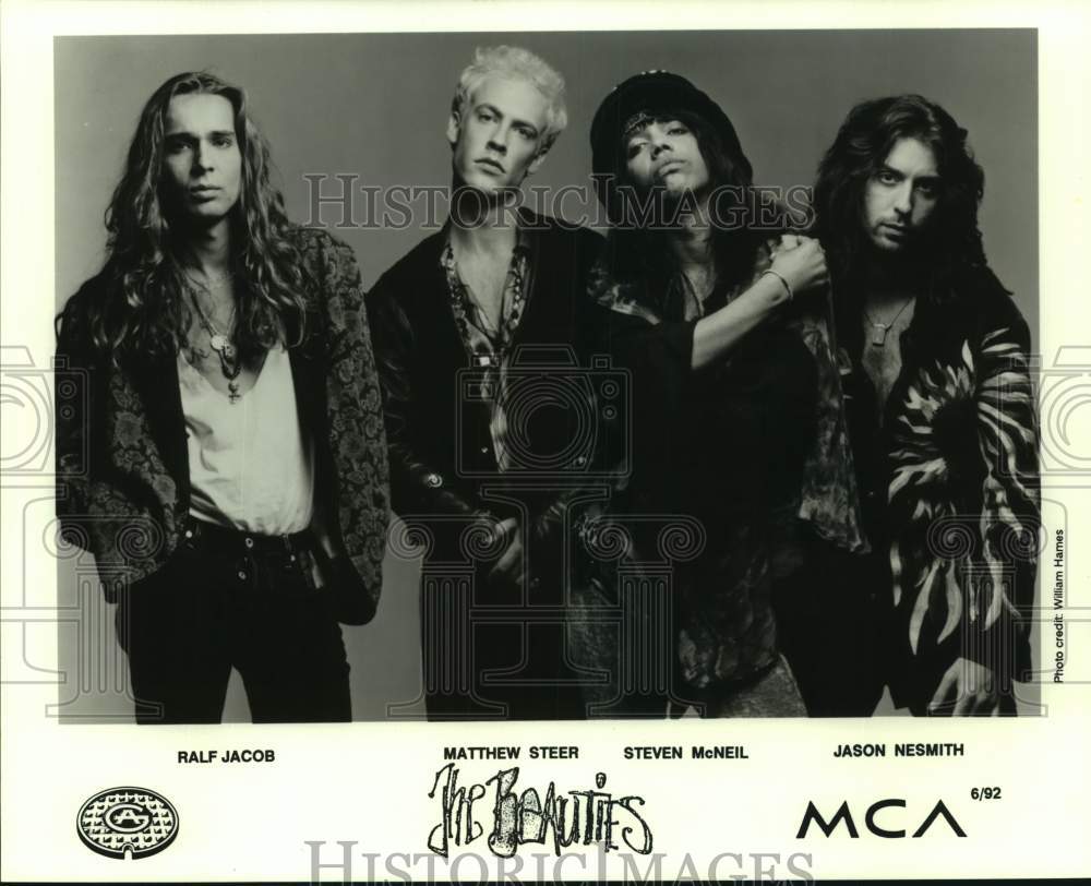 1992 Press Photo Four Members of the band &quot;The Beauties&quot;, Entertainers- Historic Images