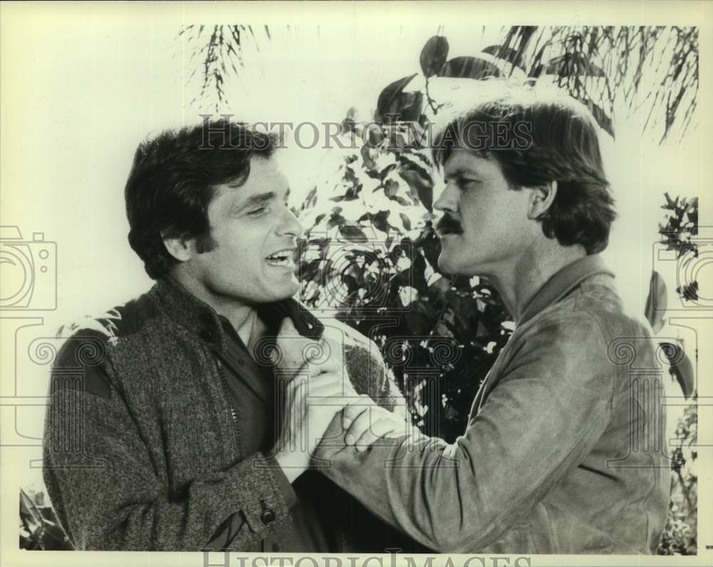 1982 Press Photo Actor John Beck, David Selby in "The Intruder" on NBC-TV- Historic Images