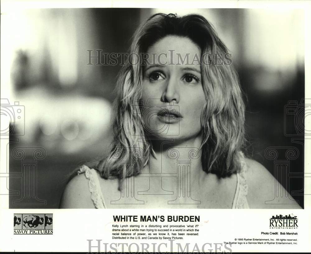 1995 Press Photo Actress Kelly Lynch in "White Man's Burden" movie scene- Historic Images