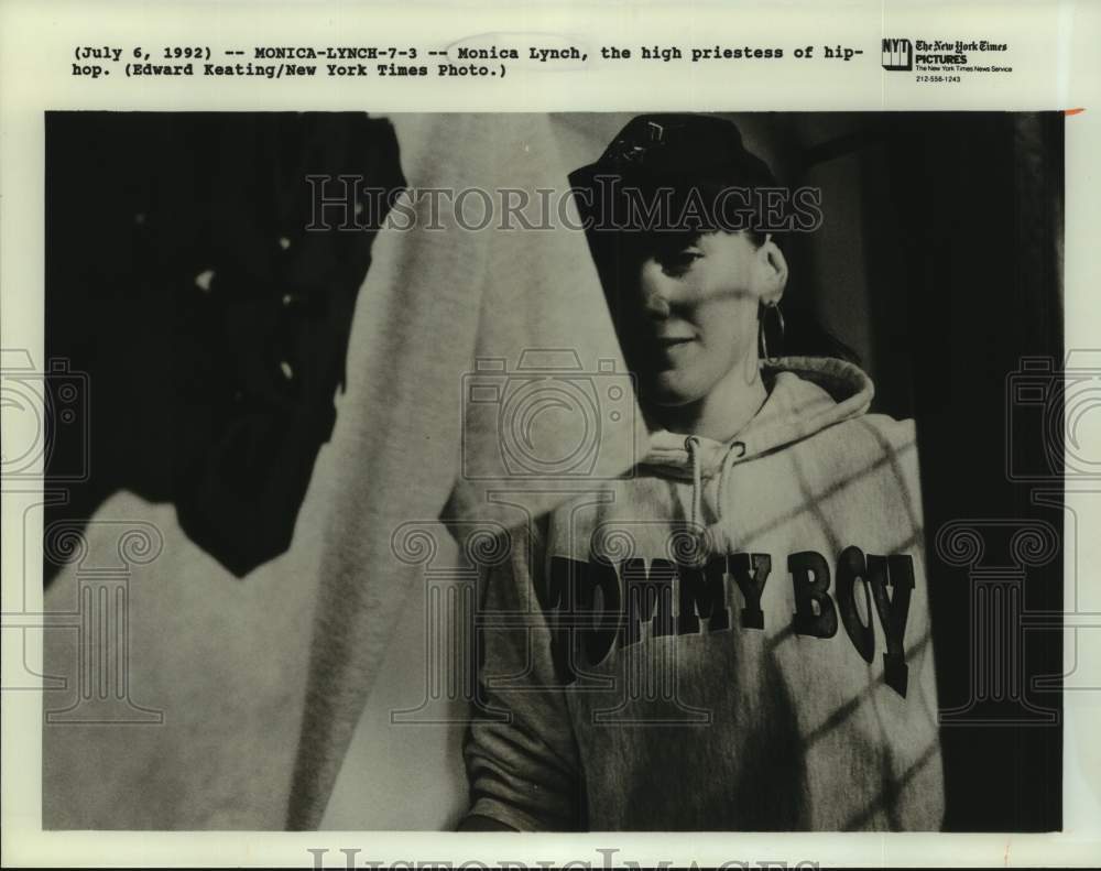 1992 Press Photo Monica Lynch, President of Tommy Boy Records. - sap11657- Historic Images