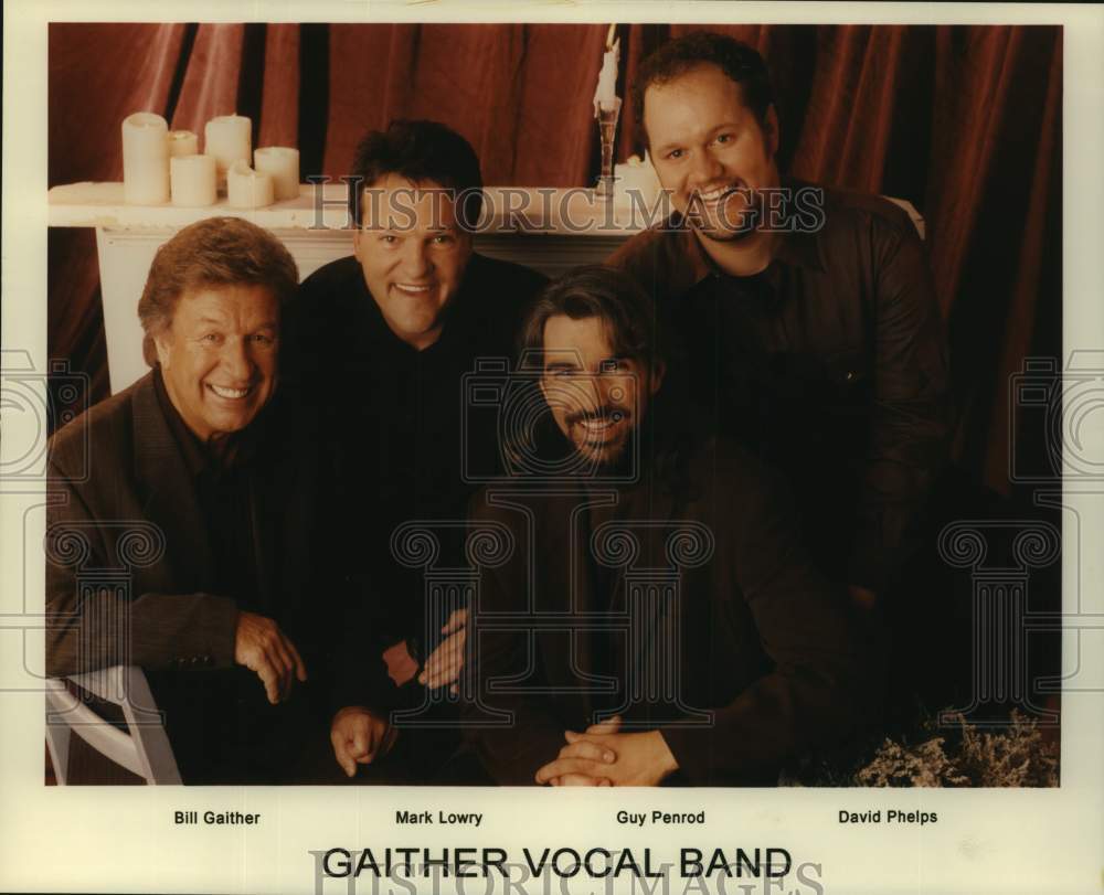 2000 Press Photo Gaither Vocal Band, Four Members of the band - sap11806- Historic Images