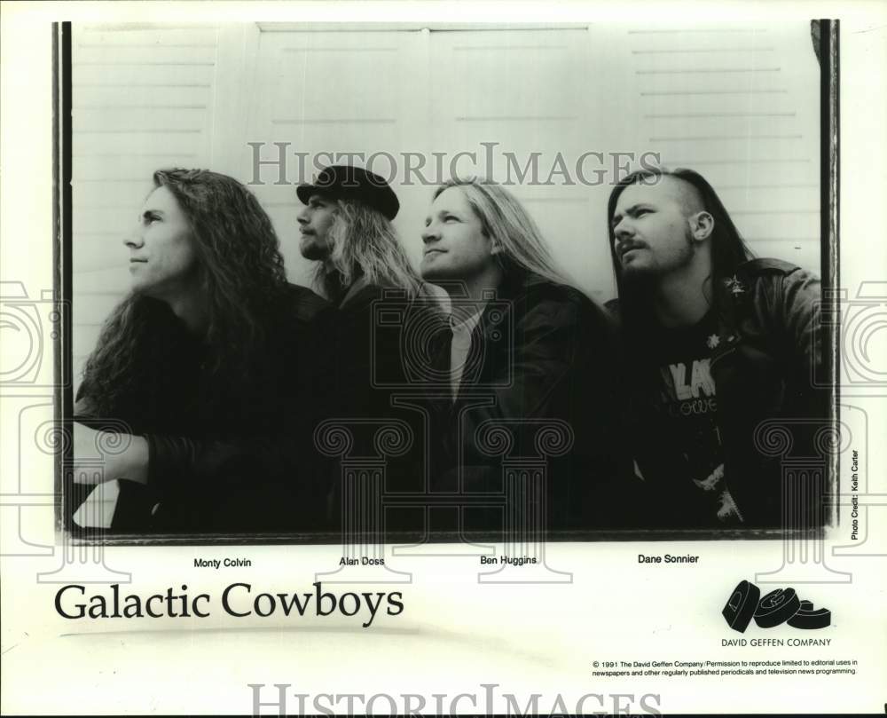 1991 Press Photo Four Members of the band Galactic Cowboys - sap11807- Historic Images