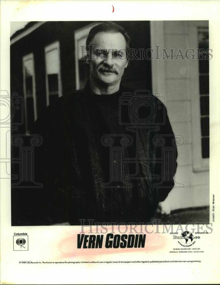 1989 Press Photo Singer Vern Gosdin - sap11853- Historic Images