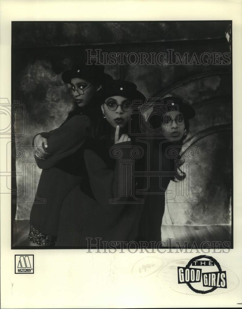 1990 Press Photo Three Members of The Good Girls band - sap11972- Historic Images