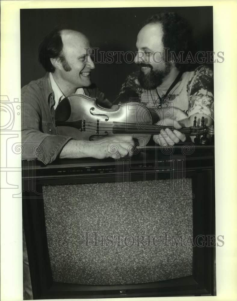 1989 Press Photo Malcolm Goldstein &amp; Joseph Celli at Third World Music Festival.- Historic Images