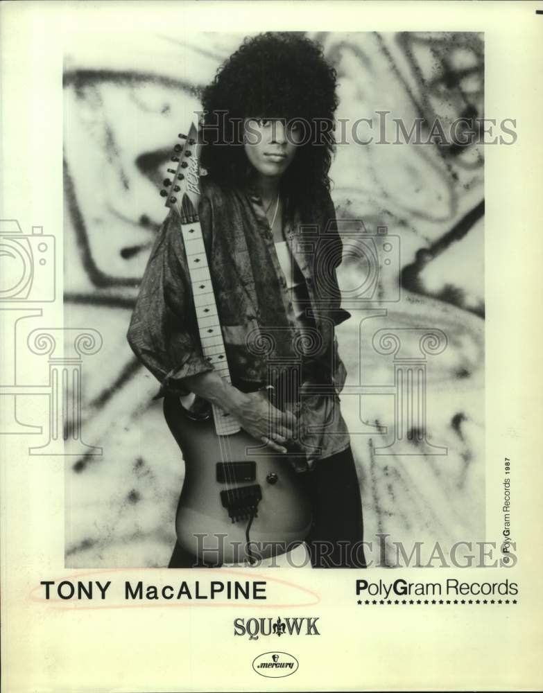 1987 Press Photo Musician Tony MacAlpine - sap12239- Historic Images