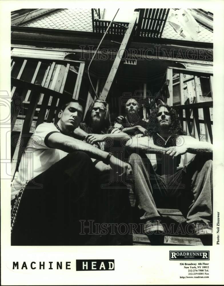 1997 Press Photo Four Members of the band Machine Head - sap12241- Historic Images