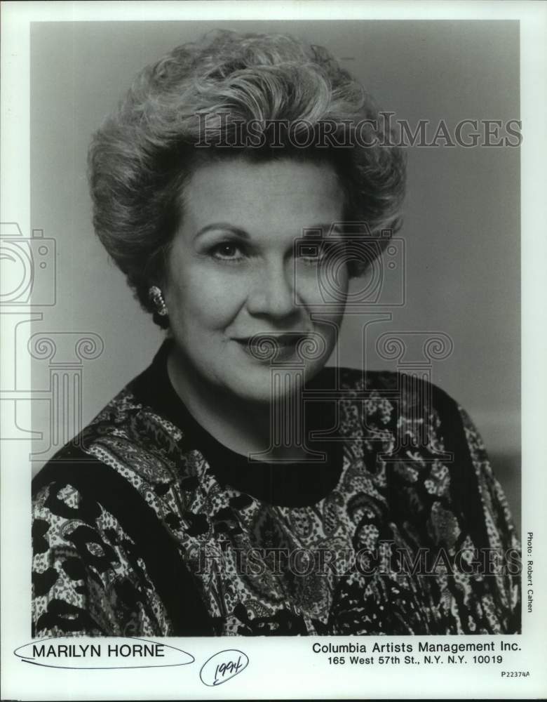 1994 Press Photo Marilyn Horne, soprano - sap12440- Historic Images