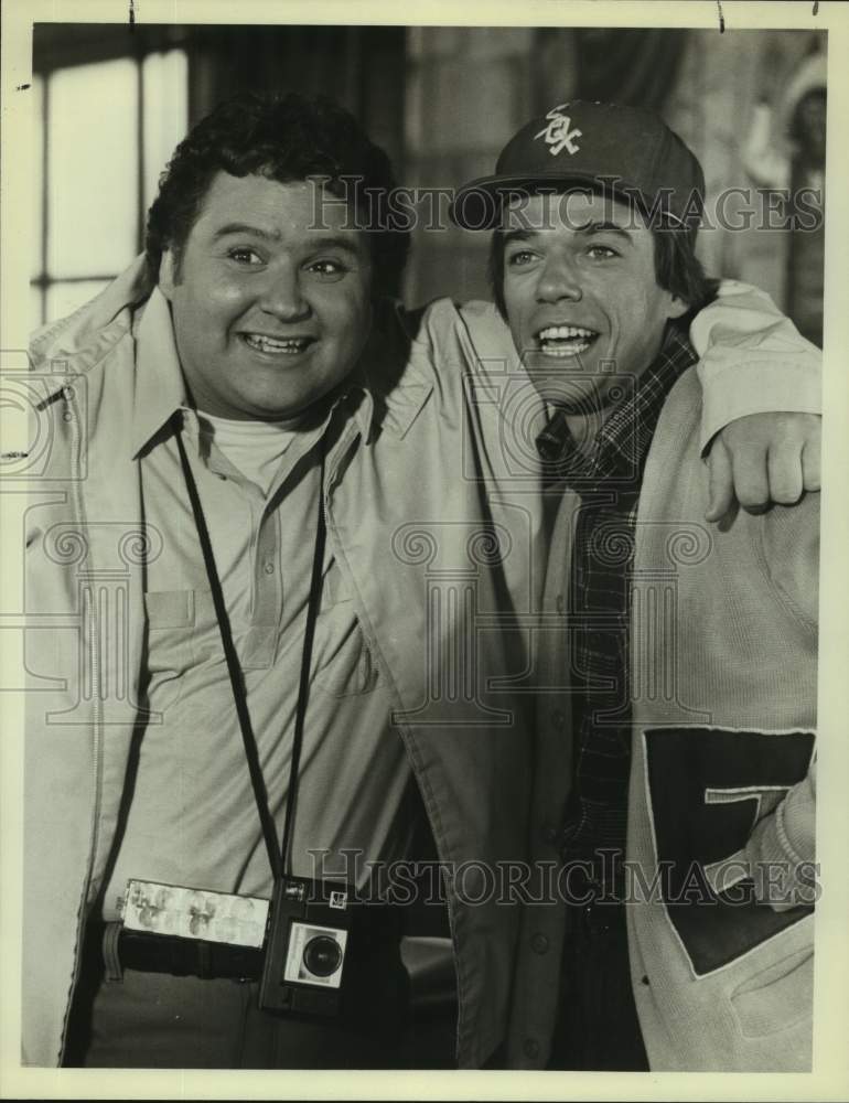 1981 Press Photo Stephen Furst and Rodger Bumpass in "Two Reelers" on NBC-TV- Historic Images