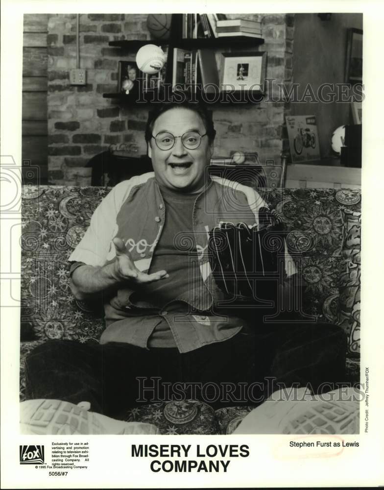 1995 Press Photo Stephen Furst as Lewis in scene from &quot;Misery Loves Company&quot;- Historic Images