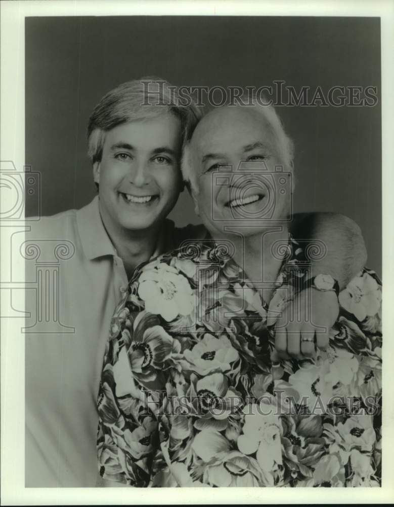 1999 Press Photo Allan Funt with another gentleman - sap12709- Historic Images