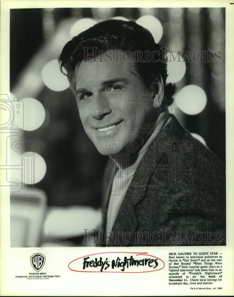 1989 Press Photo Dick Gautier guest stars on Freddy&#39;s Nightmares. - sap12739- Historic Images