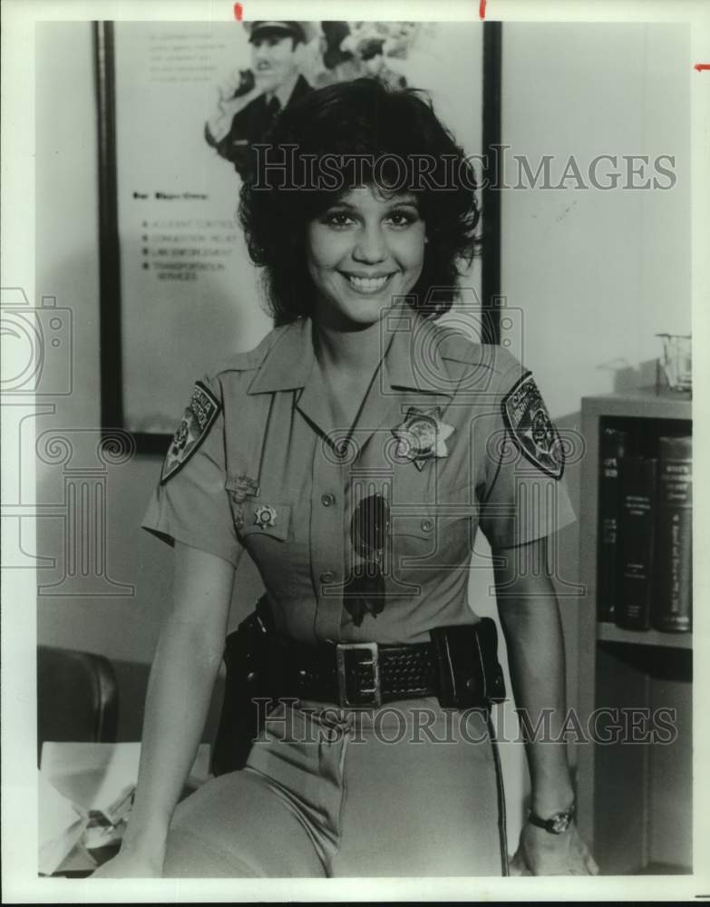 1982 Press Photo Tina Gayle stars on CHiPs, television series. - sap12753- Historic Images