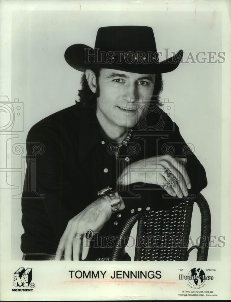1978 Press Photo Tommy Jennings, country music singer. - sap12803- Historic Images