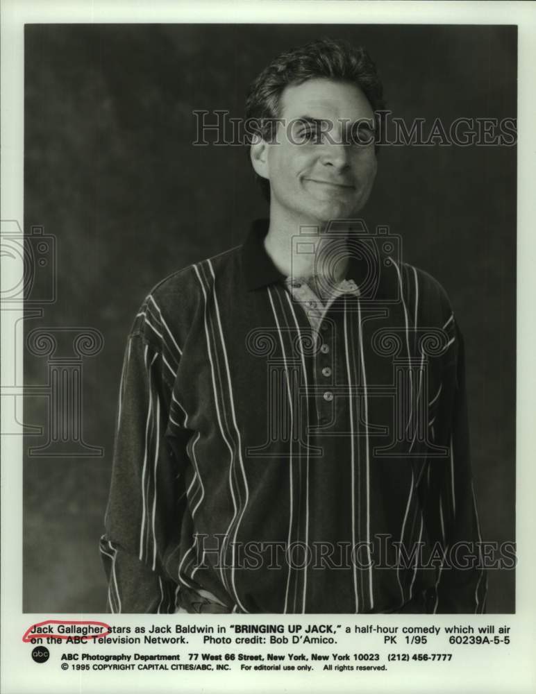 1995 Press Photo Jack Gallagher stars on Bringing Up Jack, on ABC. - sap12844- Historic Images