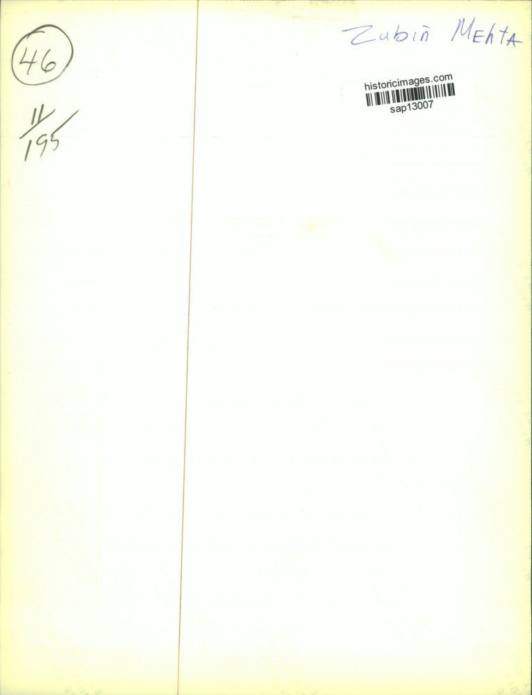 Press Photo Zubin Mehta, Conductor - sap13007