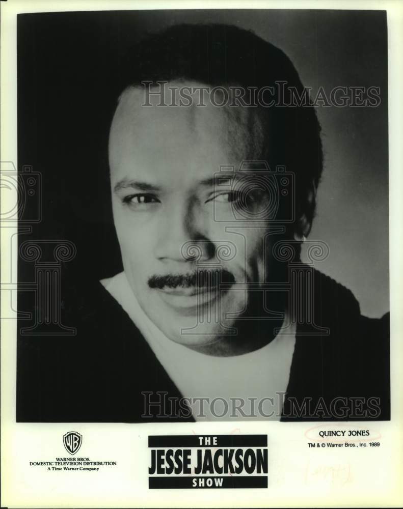 1989 Press Photo Musician Quincy Jones in The Jesse Jackson Show - sap13162- Historic Images