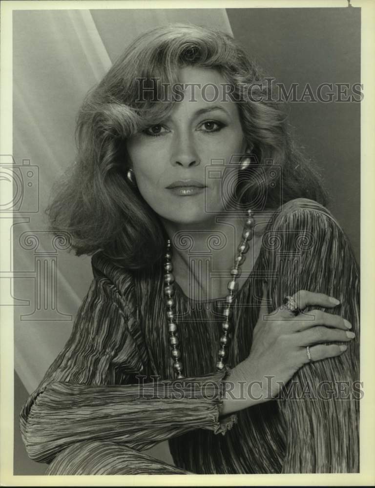 1987 Press Photo Actress Faye Dunaway in &quot;Beverly Hills Madam&quot; on NBC Television- Historic Images