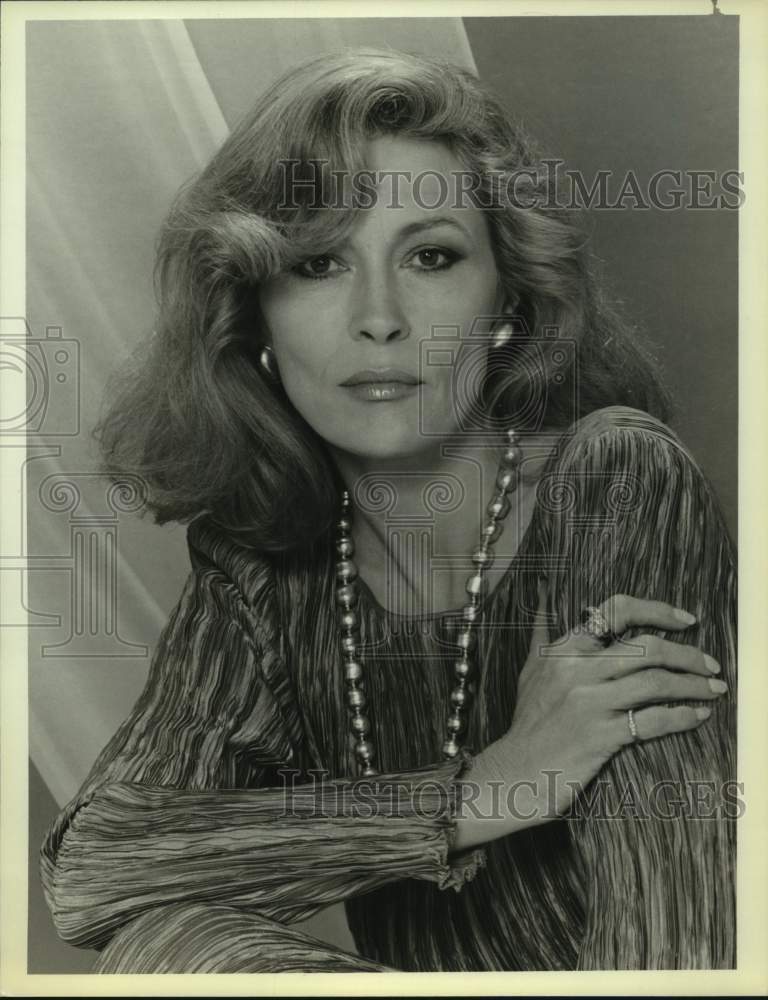 1987 Press Photo Actress Faye Dunaway in "Beverly Hills Madam" on NBC Television- Historic Images