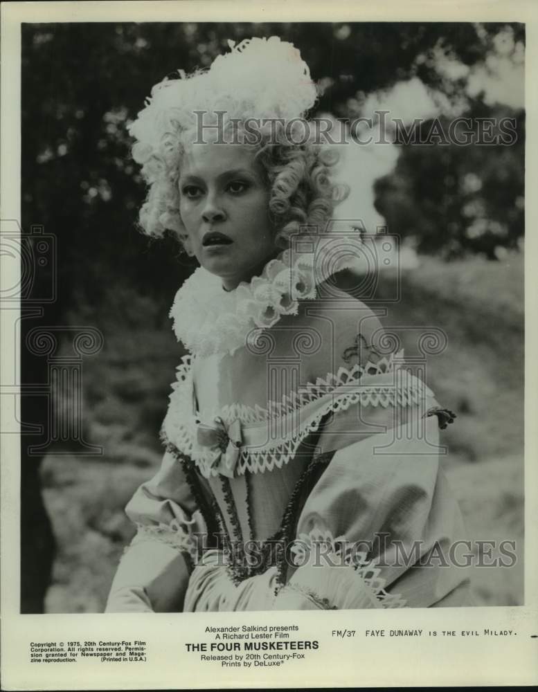 1975 Press Photo Actress Faye Dunaway is the evil Milady in The Four Musketeers- Historic Images