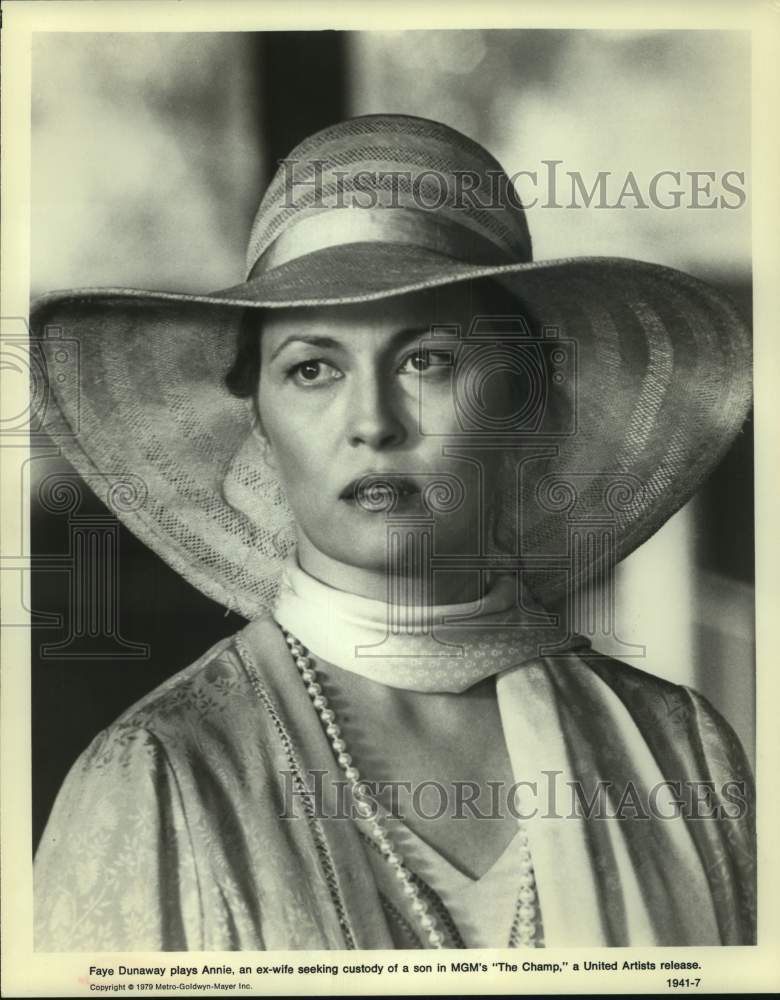 1979 Press Photo Actress Faye Dunaway in &quot;The Champ&quot; movie - sap13203- Historic Images