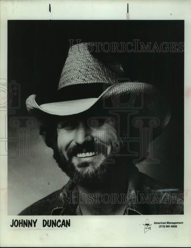 1978 Press Photo American Singer Johnny Duncan - sap13213- Historic Images