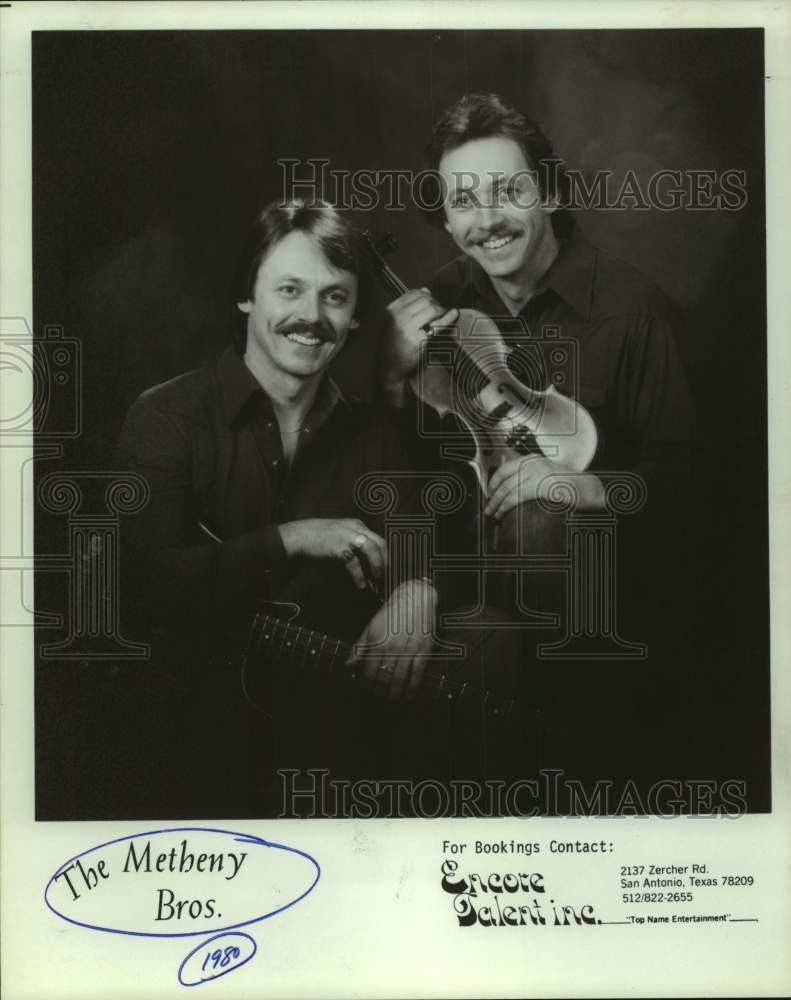 1980 Press Photo The Metheny Brothers, Entertainers, Two Members - sap13251- Historic Images