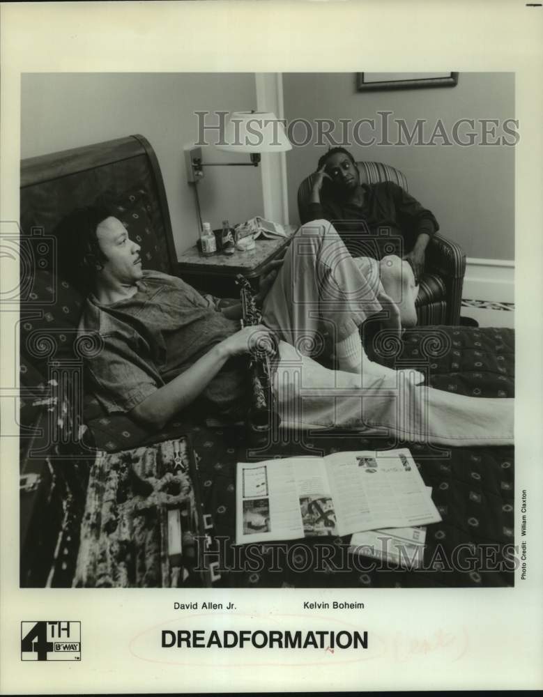 1997 Press Photo Musicians David Allen Jr., Kelvin Boheim in Dreadformation band- Historic Images