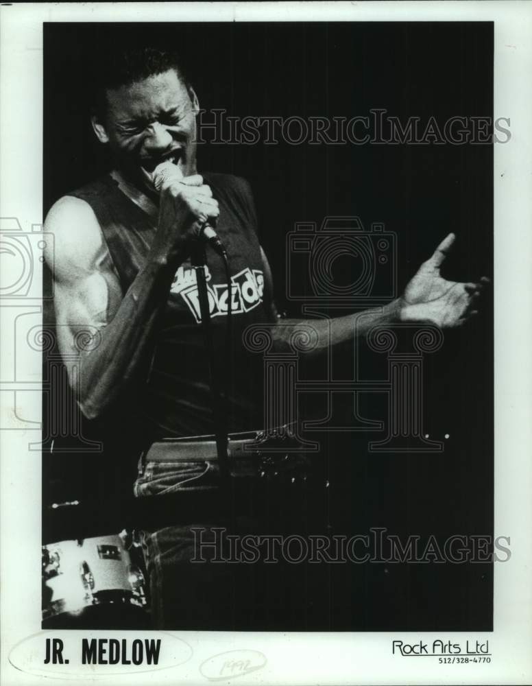 1992 Press Photo Jr. Medlow, Texas blues and soul singer. - sap13313- Historic Images