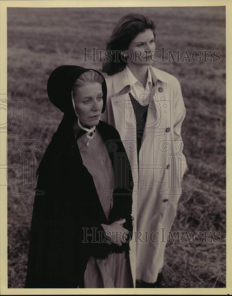 1996 Press Photo Actress Patty Duke with Lolita Davidovich in "Harvest of Fire"- Historic Images