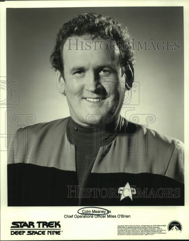 1994 Press Photo Actor Colm Meaney in Star Trek: Deep Space Nine Television Show- Historic Images