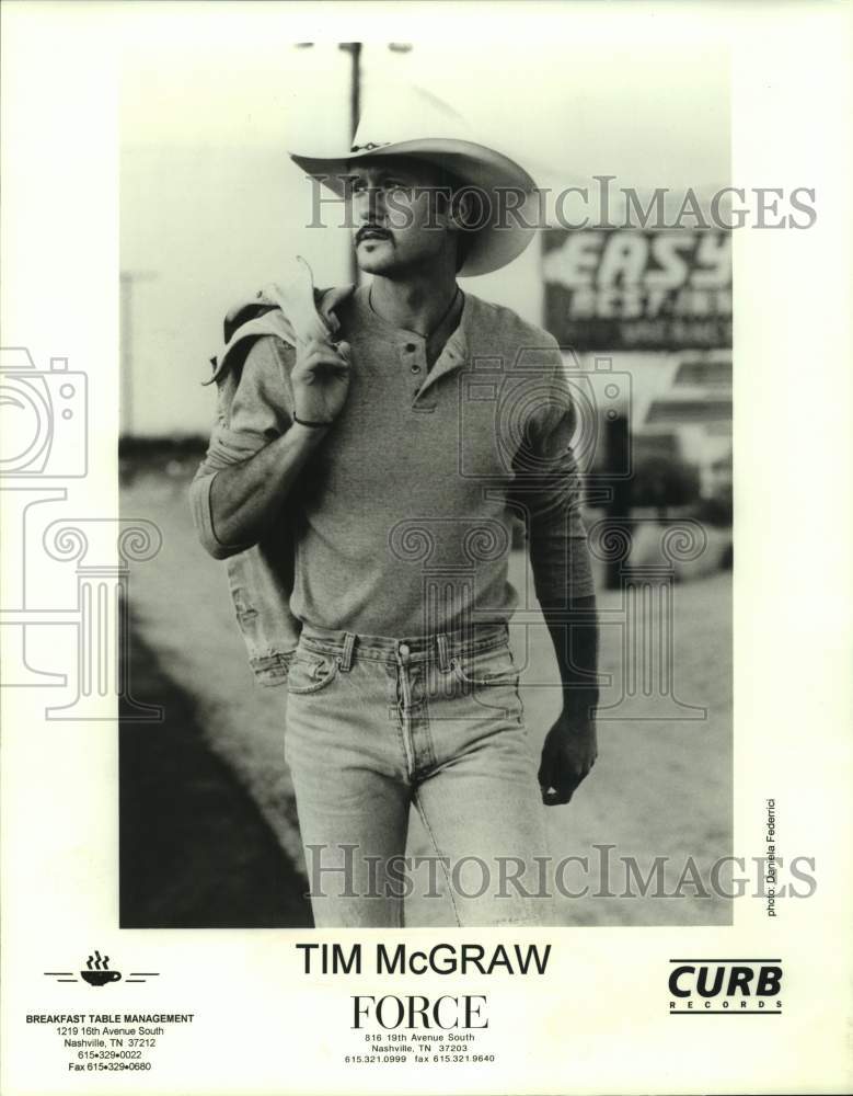 1996 Press Photo Tim McGraw, Singer, Entertainer - sap13508- Historic Images