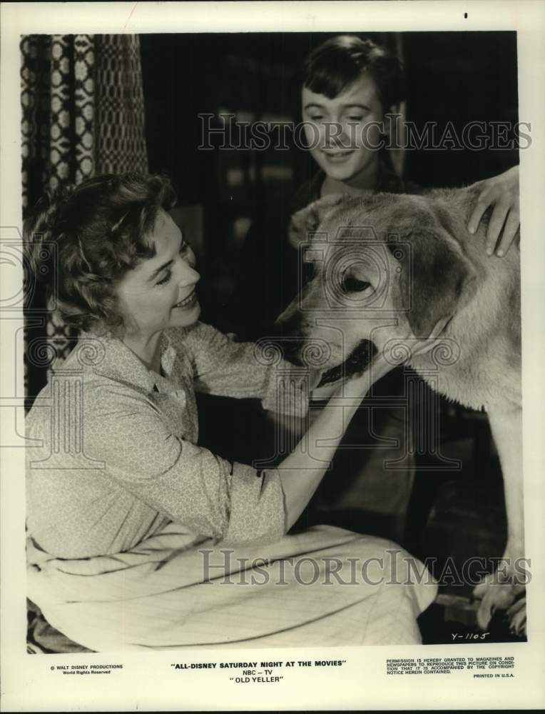 1984 Press Photo Actress Dorothy McGuire in "Old Yeller" on NBC Television- Historic Images