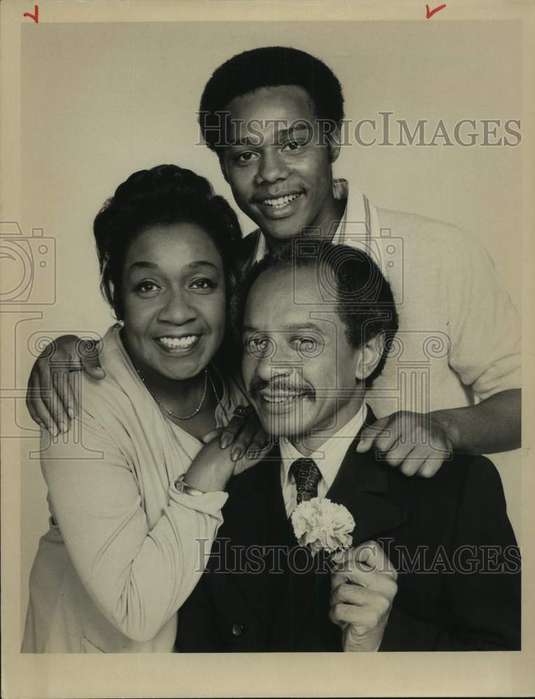 1975 Press Photo Actor Sherman Helmsley with co-star in show portrait- Historic Images