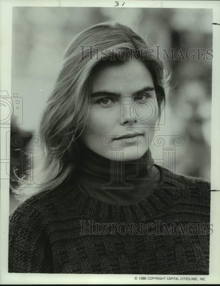 1987 Press Photo Actress Mariel Hemingway in "Amerika" on ABC Television- Historic Images