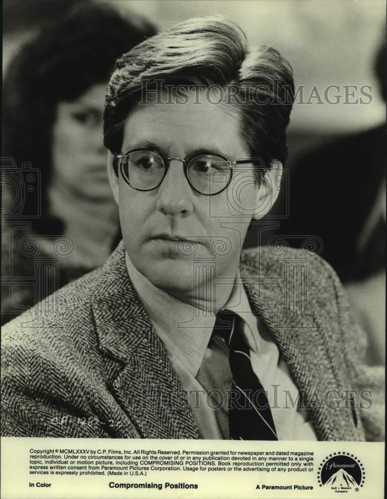 1985 Press Photo Actor Edward Herrmann in "Compromising Positions" movie- Historic Images