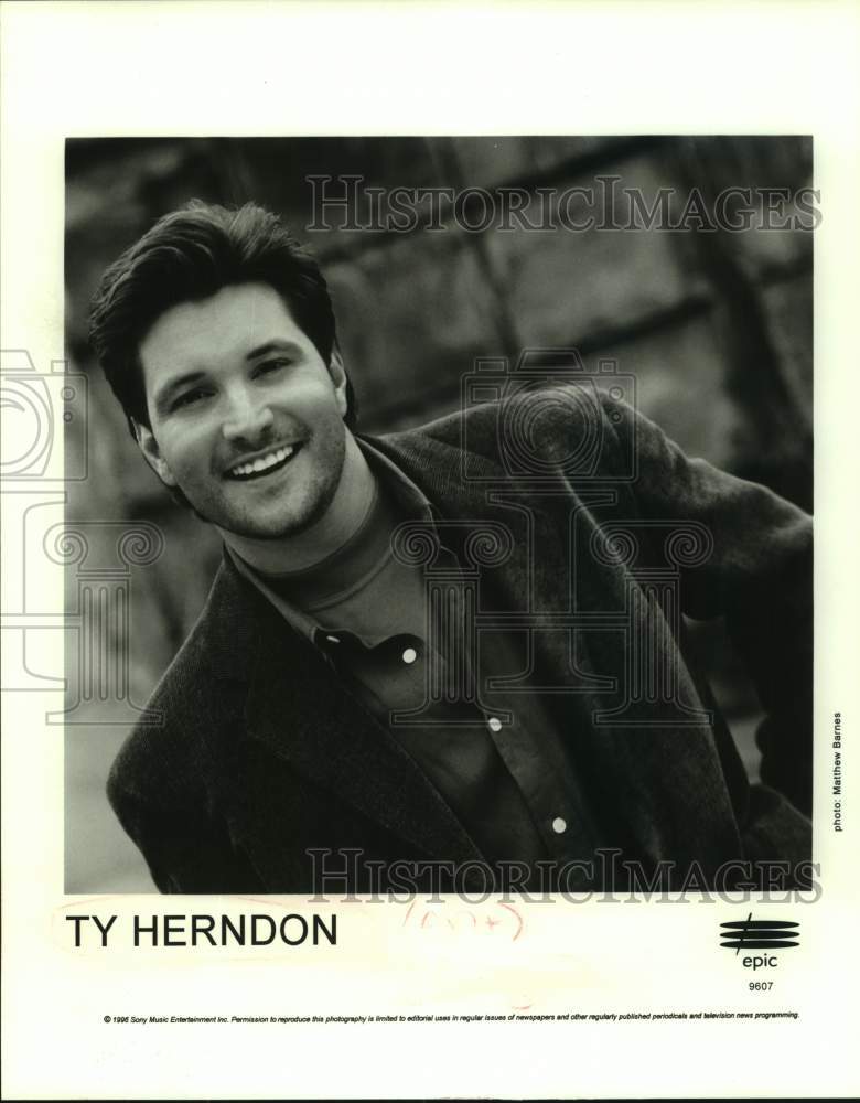 1996 Press Photo Country Singer Ty Herndon - sap13635- Historic Images