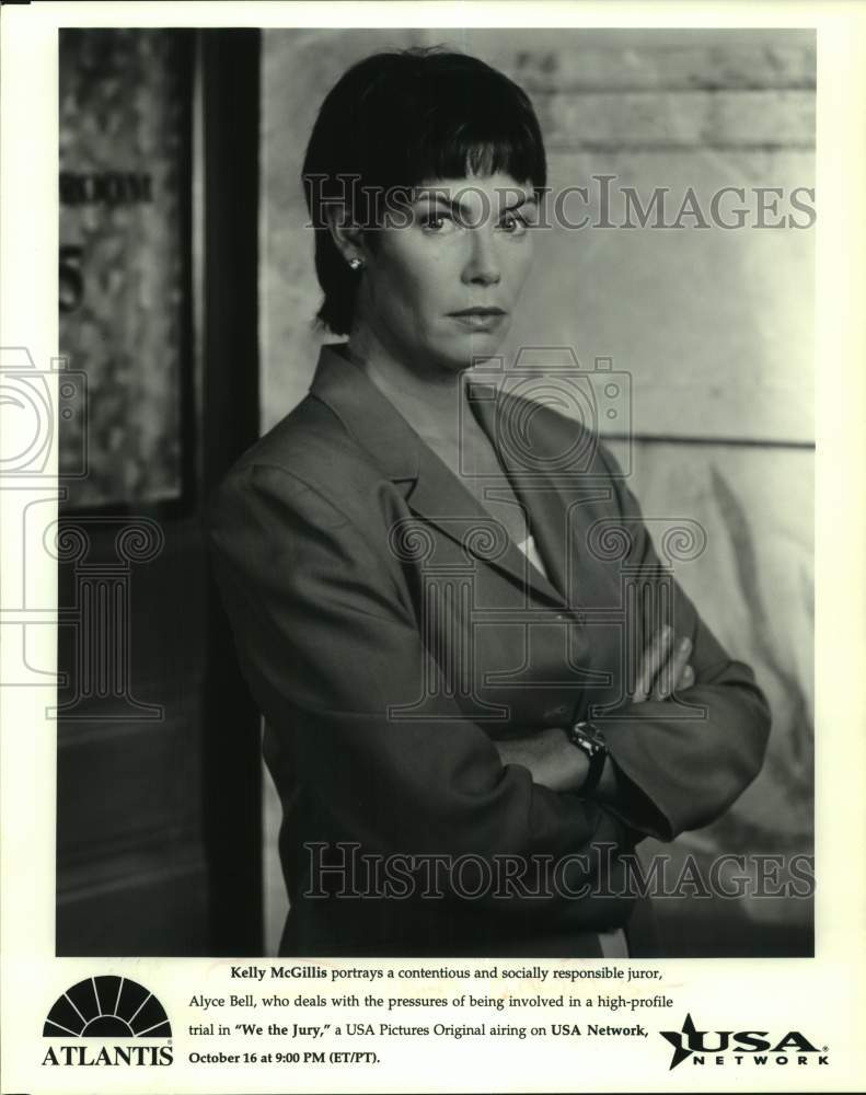 1996 Press Photo Kelly McGillis stars in We the Jury, on USA Network.- Historic Images