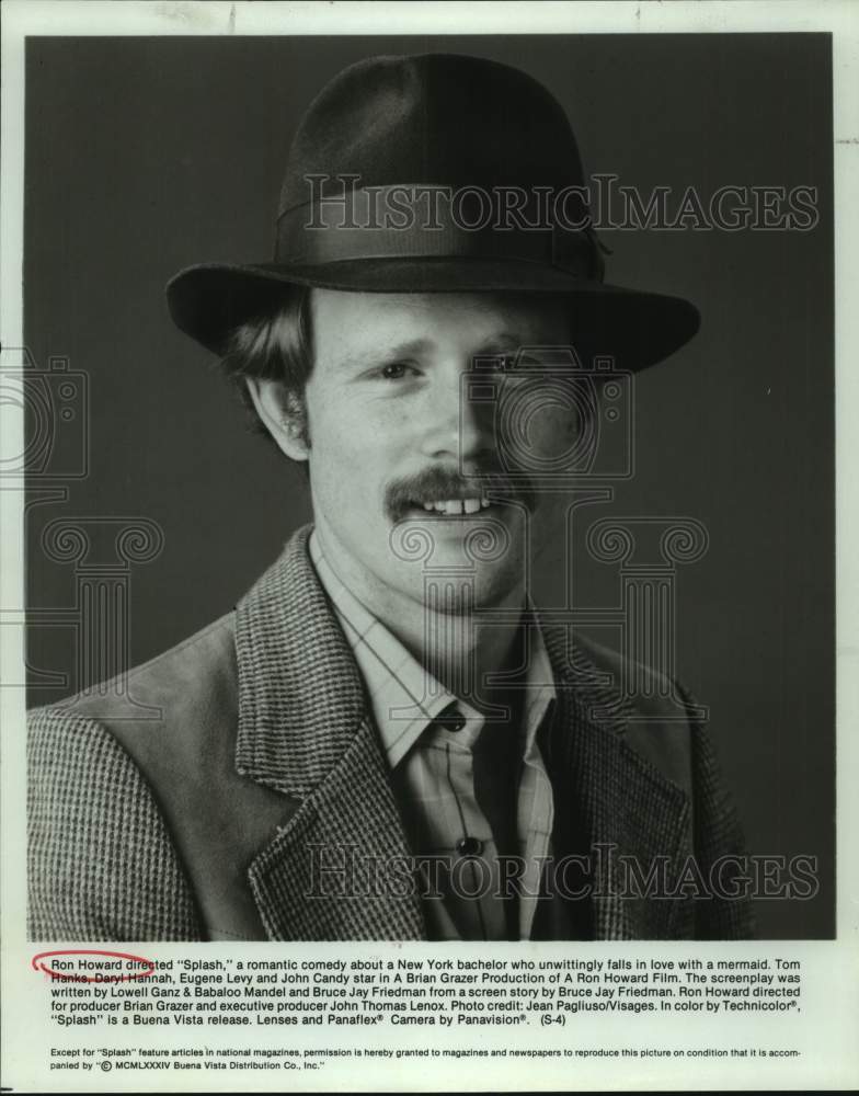 1984 Press Photo Director Ron Howard of "Splash" movie - sap13844- Historic Images