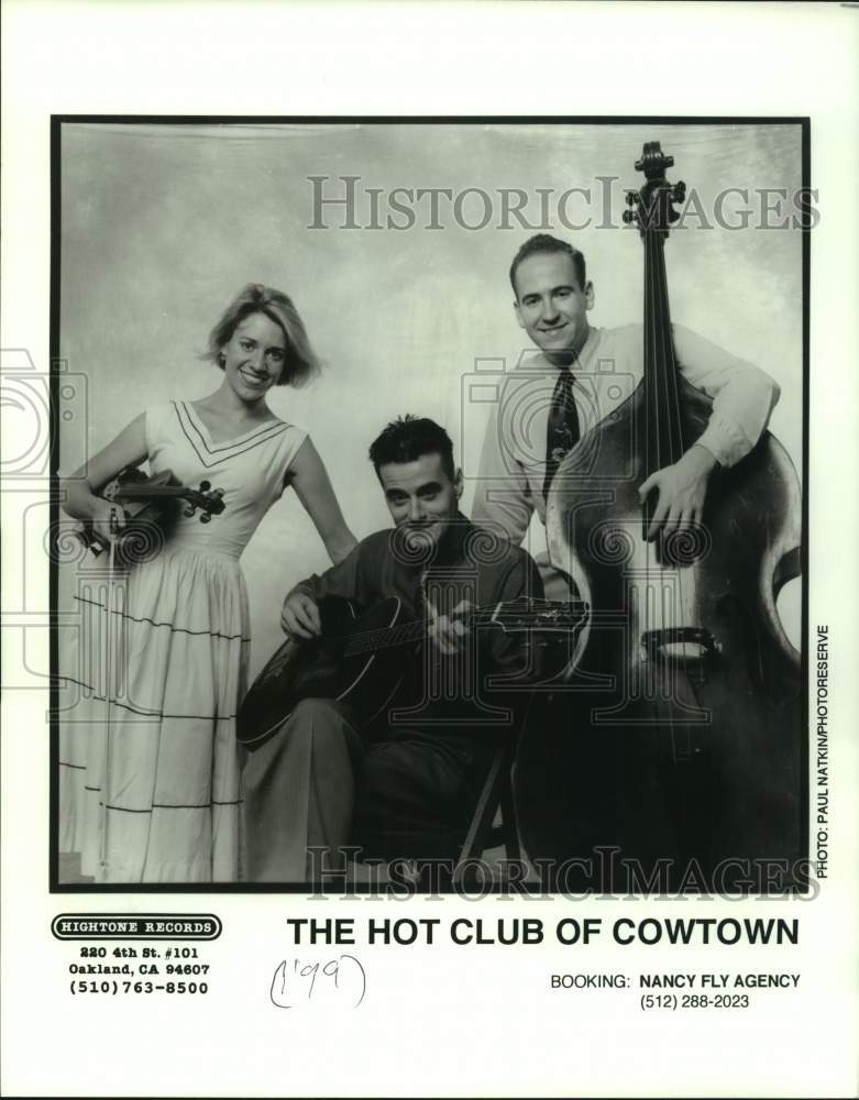 1999 Press Photo Three Members of the band The Hot Club of Cowtown - sap13886- Historic Images