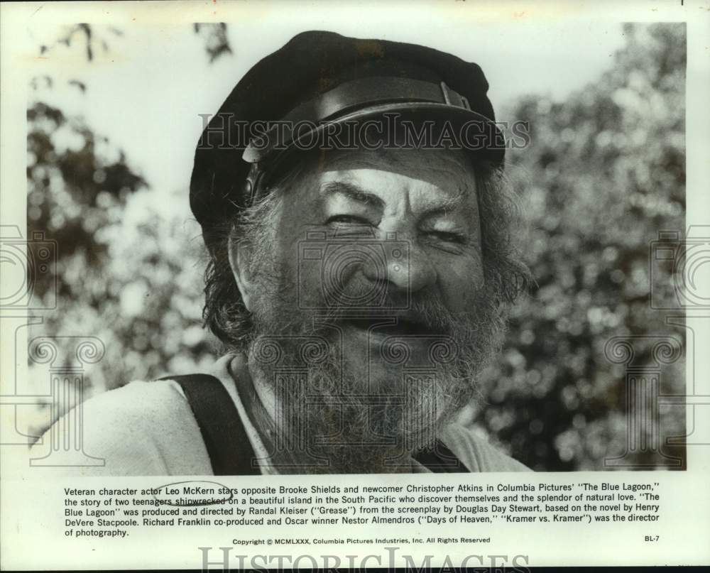 1980 Press Photo Leo McKern in a scene from The Blue Lagoon. - sap14149- Historic Images