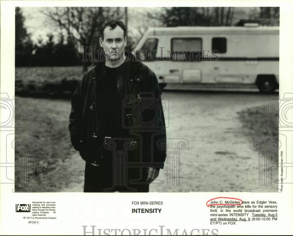 1997 Press Photo John C. McGinley in a scene from Intensity, on Fox. - sap14161- Historic Images