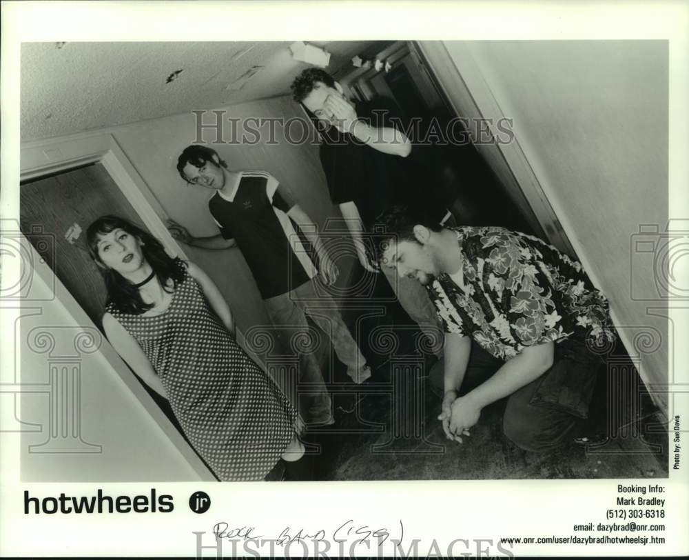 1999 Press Photo Four Members of the rock band Hotwheels, Musicians - sap14276- Historic Images