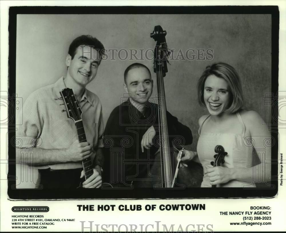 2000 Press Photo Three Members of the band The Hot Club of Cowtown, Entertainers- Historic Images