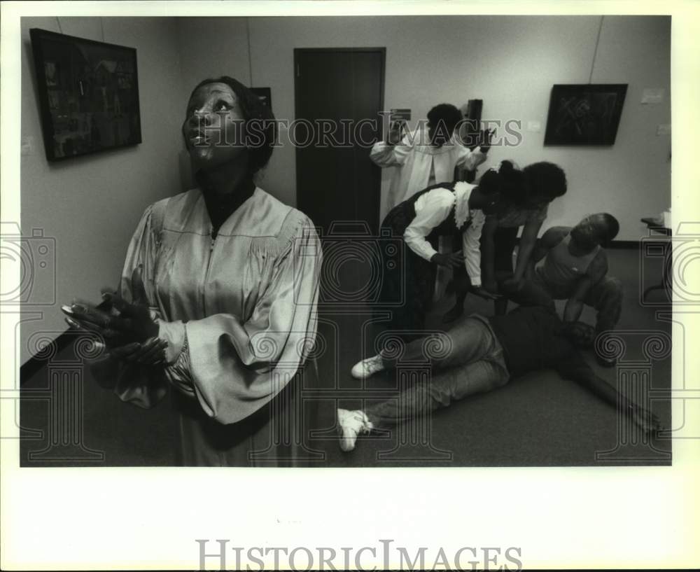 1993 Press Photo Actress Beatrice Tennessee with co-stars in &quot;The Amen Corner&quot;- Historic Images